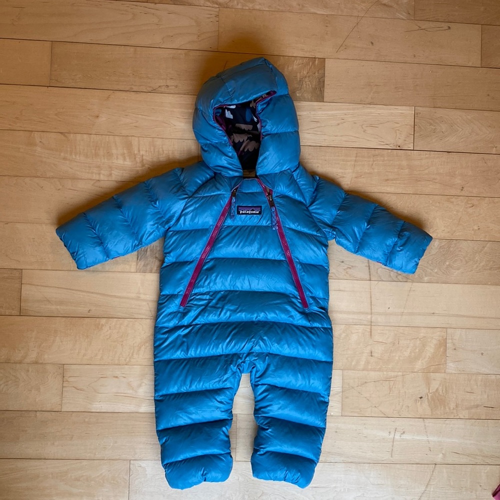 Patagonia Infant Hi-Loft Down Sweater Bunting 0-3 months